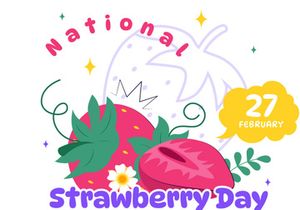 10 National Strawberry Day Illustration