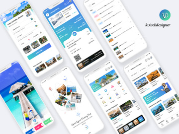 Travel Booking Mobile App UI Kit preview picture