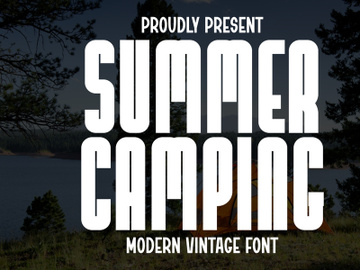 Summer Camping - Modern Vintage Font preview picture