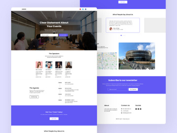 Evento Landing Page preview picture