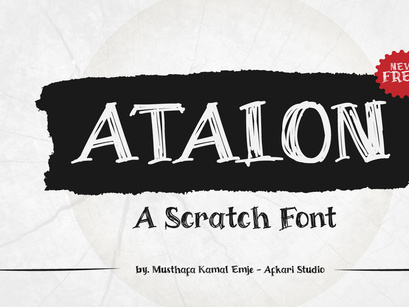 Atalon A Scratch Free Font