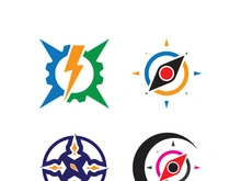 Compass logo template vector icon illustration design