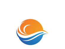 Water wave icon vector illustration design logo