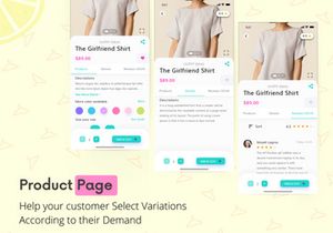 Mint Shop - Ecommerce Mobile UX/UI Kit
