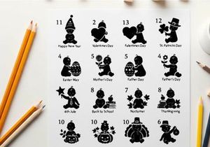 Christmas tree silhouette designs for holiday crafts and decorations silhouette