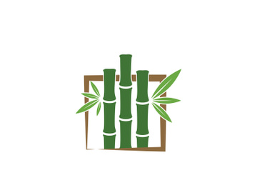 Bamboo vector icon illustration preview picture