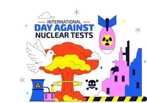 10 Day Against Nuclear Tests Illustration