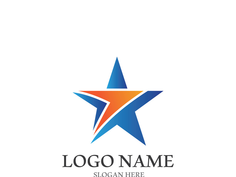 Star icon template vector illustration design