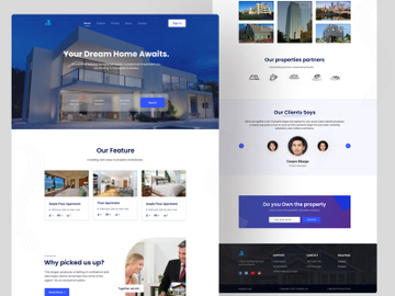 Real Estate Agency Landing Page [Figma] preview picture