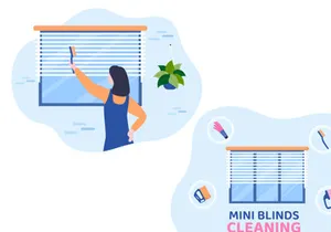 7 Mini Blinds Service Illustration
