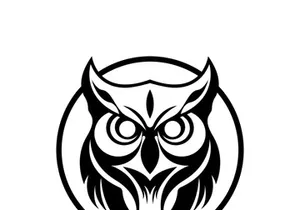 Owl logo icon design animal and simple business abstract vector
