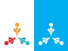 Community, network and social icon design template