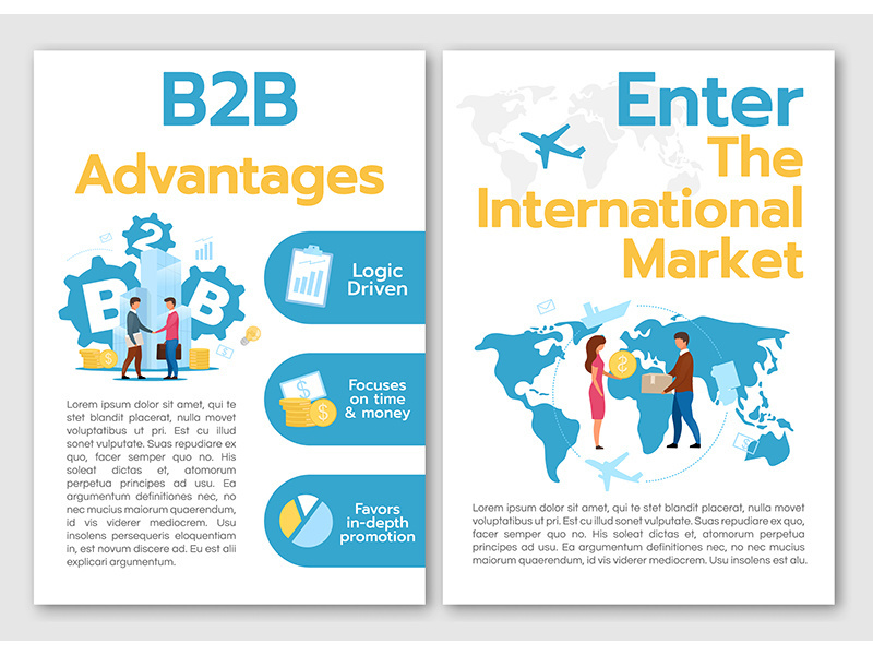 B2B Advantages brochure template