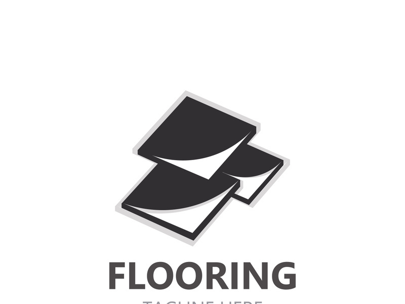 Elegant Tile Flooring Logo Design business store building Template