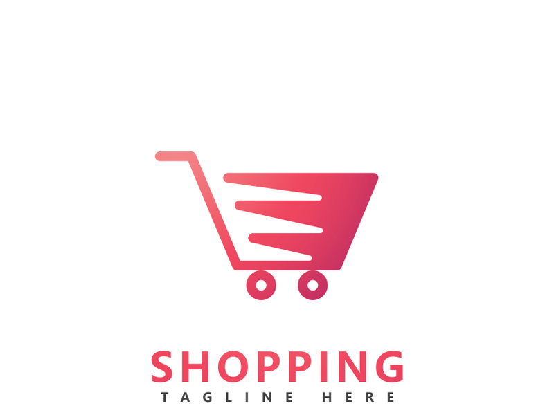 Cart shop logo icon design   Shopping cart illustration vector template