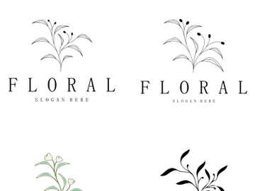 Elegant floral and leaf frame. Delicate botanical vector illustration for labels, spas, corporate identity, and wedding invitations preview picture