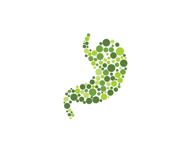 Stomach care icon logo designs illustration