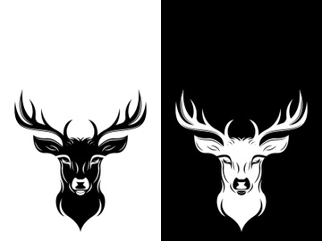 Deer logo template vector icon illustration design preview picture