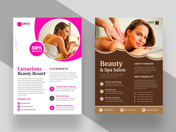 Beauty Spa Salon Flyer Template Design Ver-2