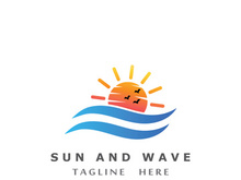 Creative and unique sun logo design.
