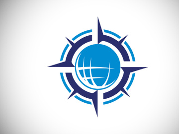 Creative Compass Concept Logo Design Template. Compass Logo sign and symbol. Coastal Logo. Compass icon preview picture