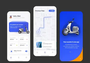 e-Scooter App Ui Design