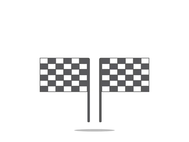 Race flag logo