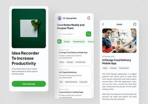 Sticky Note Mobile App UI Kit