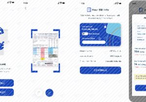 Bill Payment Scan App UI Design