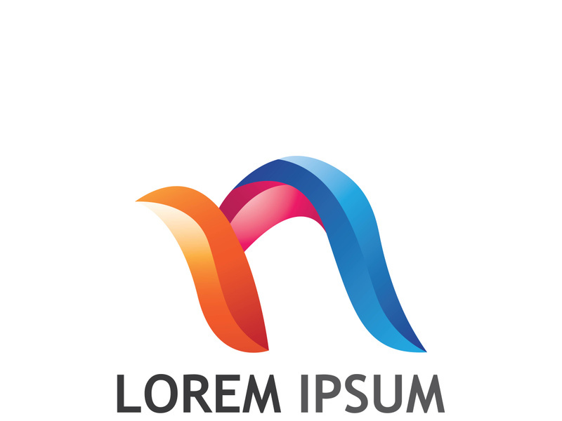 initial letter N logo with modern concept.