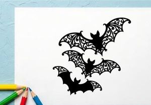 Dekorative Halloween-Fledermaus-Silhouetten für gruselige saisonale Designs