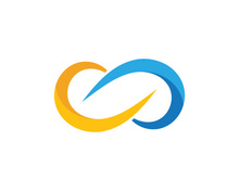 Infinity icon illustration design template