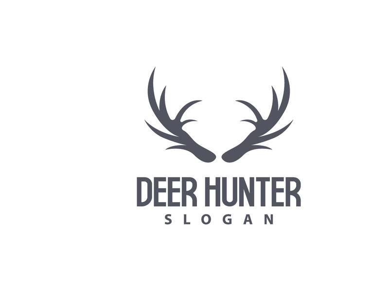 Deer Logo Deer Hunter Vector Forest Animal Design