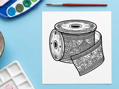 Roll of decorative silver foil paper with embossed floral pattern. Luxury metallic crafting material for elegant packaging and design projects.