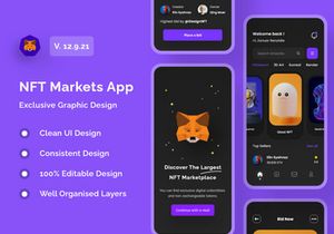 NFT Market Mobile App UI Kits