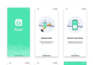 Taxi Booking mobile UI Kit for SKETCH