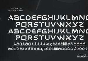 Saibex | Futuristic Technology Font