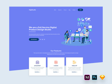 Hero Header for Digital Agency Websites-01 preview picture