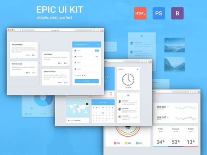 Epic UI Kit + Bootstrap Theme