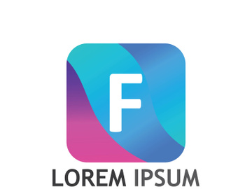 Modern F initial letter logo. preview picture