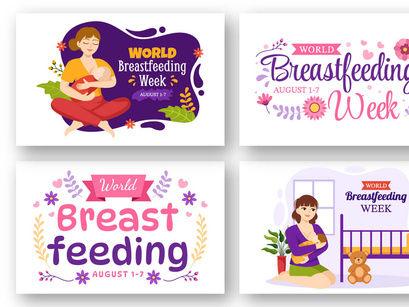 12 World Breastfeeding Week Illustration