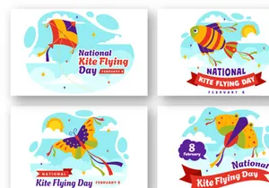 12 National Kite Flying Day Illustration