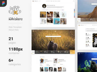 Whiskers — Web Template About Pets