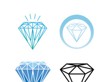Diamond logo template vector icon illustration design