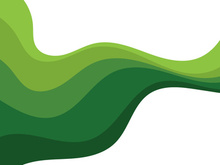 Abstract Green wave vector illustration design background