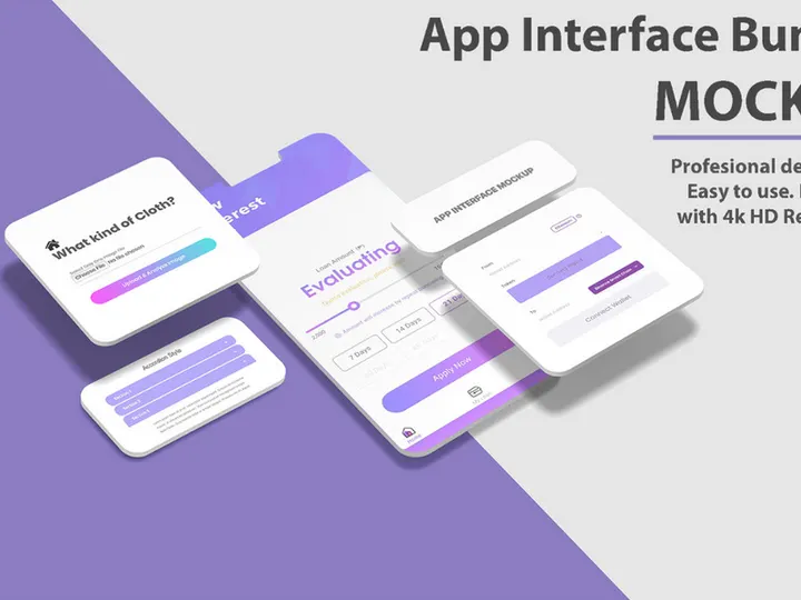 App Interface Screen Mockup