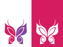 Butterfly logo icon vector design illustration