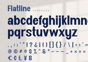 Flatline - Display Sans