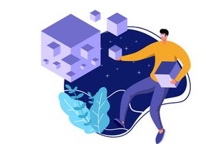 Flat Illustration Metaverse Virtual Reality