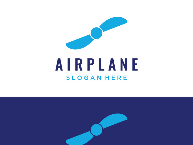 Abstract propeller logo with creative idea